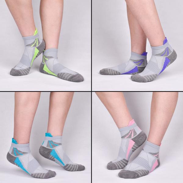 Meias de tornozelo J.WMEET femininas acolchoadas, pacote com 6 unidades, cinza Imagem de Meias de tornozelo J.WMEET femininas acolchoadas, pacote com 6 unidades, cinza