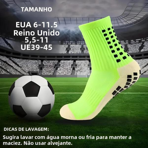 Meias Esportivas Antiderrapantes - 3 Pares Engrossados, Respiráveis e Confortáveis (Masculino e Feminino) Imagem de Meias Esportivas Antiderrapantes - 3 Pares Engrossados, Respiráveis e Confortáveis (Masculino e Feminino)