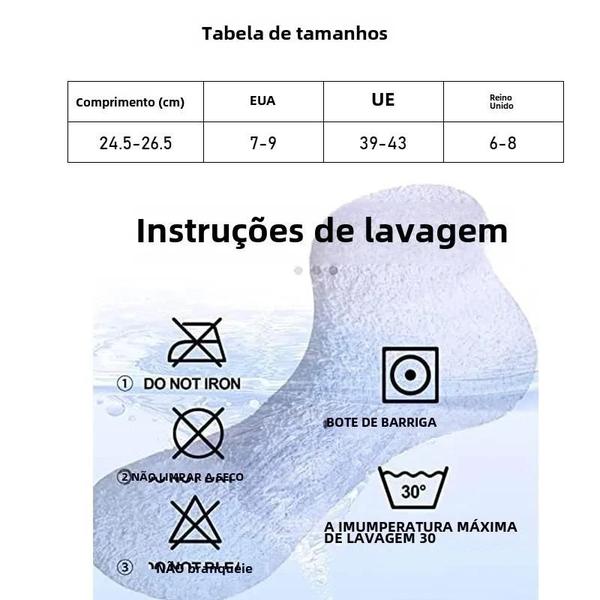 Imagem de Meias Esportivas Masculinas Antiderrapantes - Para Futebol, Basquete, Corrida e Caminhada