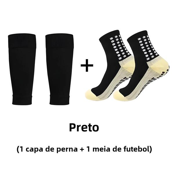 Meias Esportivas Masculinas com Fundo Antiderrapante de Silicone Imagem de Meias Esportivas Masculinas com Fundo Antiderrapante de Silicone