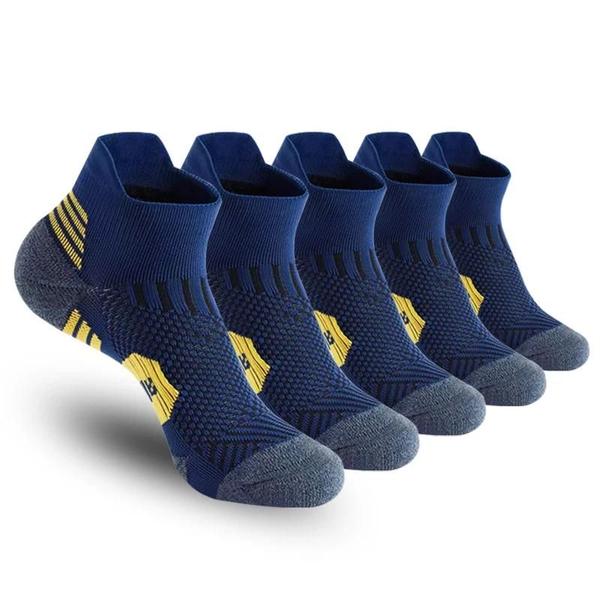 Meias Esportivas Masculinas de Secagem Rápida - 3 Pares para Corrida, Fitness e Escalada Imagem de Meias Esportivas Masculinas de Secagem Rápida - 3 Pares para Corrida, Fitness e Escalada