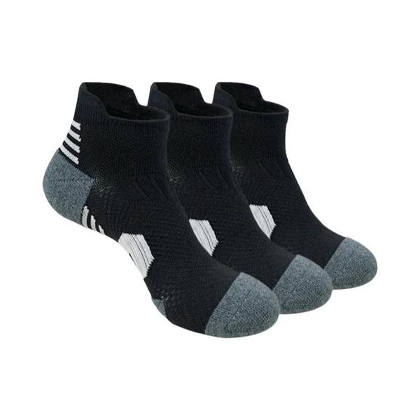 Meias Esportivas Masculinas de Secagem Rápida - 3 Pares para Corrida, Fitness e Escalada Imagem de Meias Esportivas Masculinas de Secagem Rápida - 3 Pares para Corrida, Fitness e Escalada