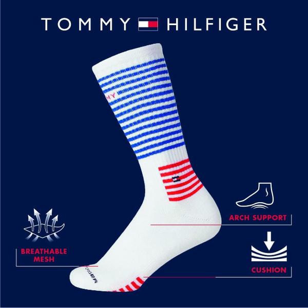 Imagem de Meias esportivas Tommy Hilfiger Cushioned Crew, pacote com 10 unidades masculinas