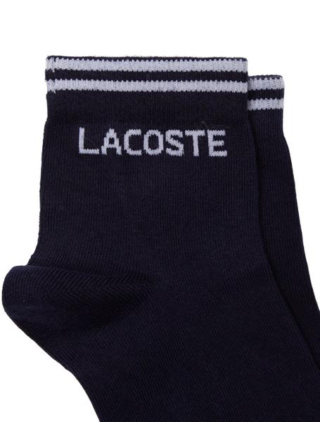 Imagem de Meias Lacoste Cano Curto Sport Low Cotton Marinho / Branca Pack 2UN