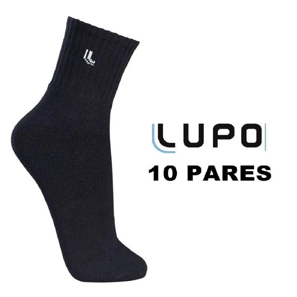 Imagem de Meias lupo au sport cano médio kit com 10 pares 03245