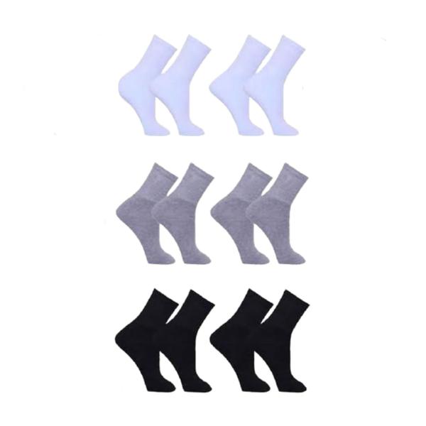 Meias Masculina Kit Com 24 Pares Cano Alto Sport De Algodão - própria Imagem de Meias Masculina Kit Com 24 Pares Cano Alto Sport De Algodão