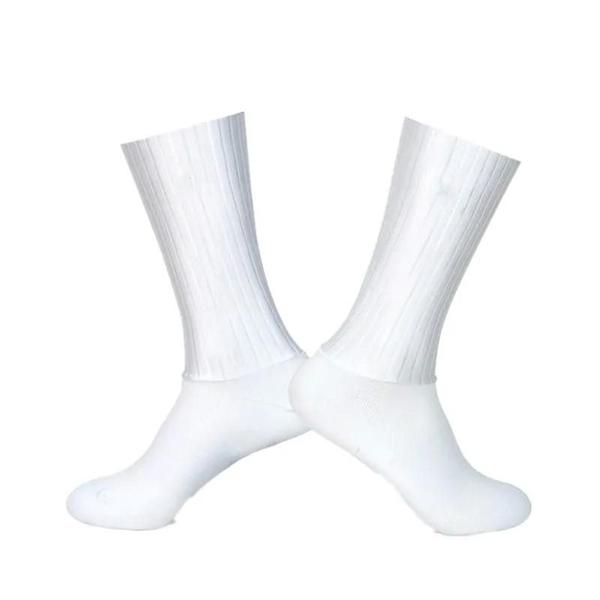 Imagem de Meias Masculinas Antiderrapantes de Silicone Whiteline - Para Ciclismo, Esporte e Corrida