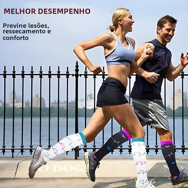 Imagem de Meias Masculinas de Alta Compressão até o Joelho - Ideal para Edema, Diabetes e Varizes