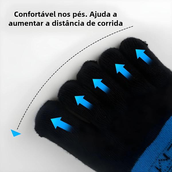 Meias Masculinas de Corrida com Cinco Dedos - Respiráveis, Secagem Rápida e Confortáveis Imagem de Meias Masculinas de Corrida com Cinco Dedos - Respiráveis, Secagem Rápida e Confortáveis