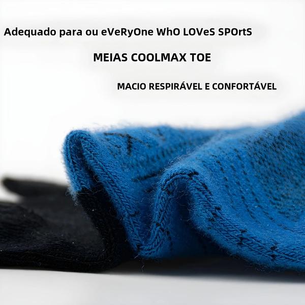 Meias Masculinas de Corrida com Cinco Dedos - Respiráveis, Secagem Rápida e Confortáveis Imagem de Meias Masculinas de Corrida com Cinco Dedos - Respiráveis, Secagem Rápida e Confortáveis