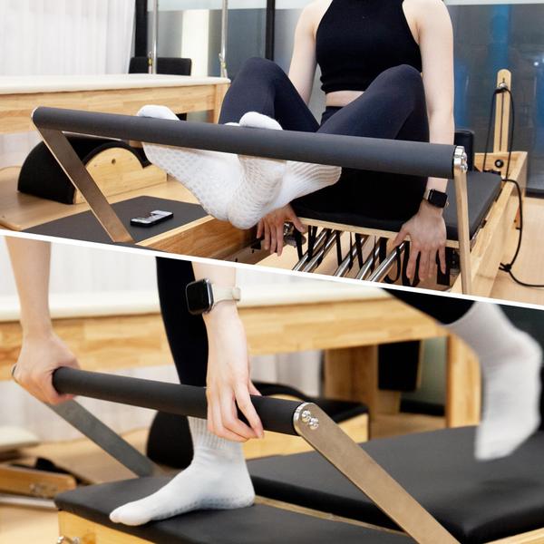 Imagem de Meias Pilates Grippy Ivyhouse para mulheres idosas, pacotes com 4