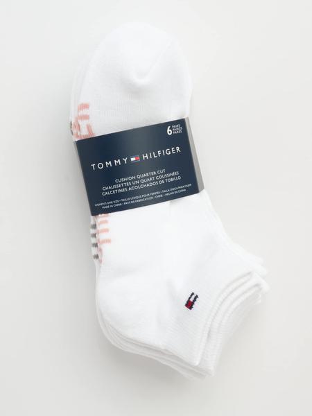 Imagem de Meias Tommy Hilfiger, pacote com 6 almofadas esportivas Flag