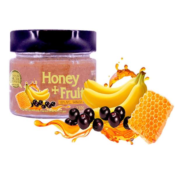 Imagem de Mel Com Banana E Açaí Honey + Fruits Apis Nativa 250G