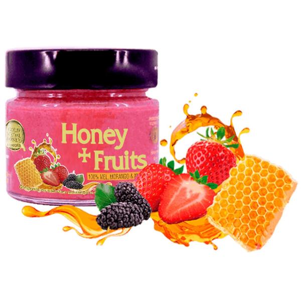 Imagem de Mel com Morango e Amora Honey + Fruits APIS NATIVA 250g