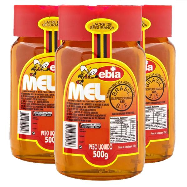 Mel Ebia Jarra 500g (3 potes) Imagem de Mel Ebia Jarra 500g (3 potes)