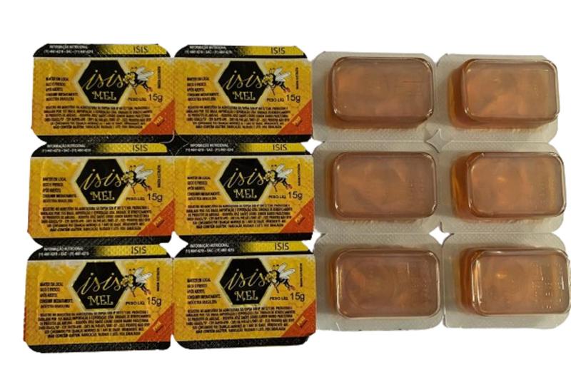 Mel Isis Em Blister sache 15gr caixa 144unidades Imagem de Mel Isis Em Blister sache 15gr caixa 144unidades