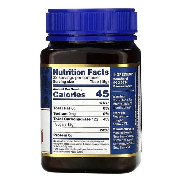 Mel Manuka Health Mgo 263+ Nova Zelandia 500G Imagem de Mel Manuka Health Mgo 263+ Nova Zelandia 500G