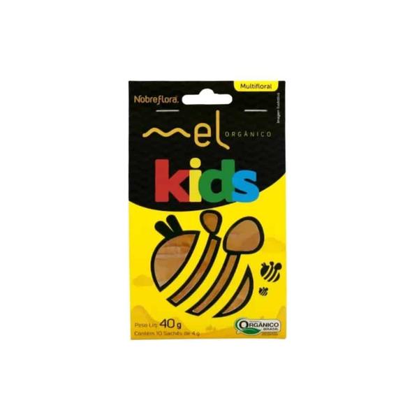 Imagem de Mel orgânico multifloral sachê - nobreflora kids - 40g