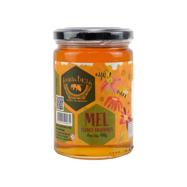 Imagem de Mel Puro Florada Silvestre 450g 100% Natural Dona Beia