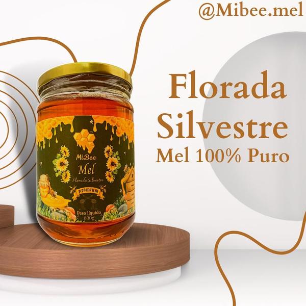 Mel Puro Premium Mibee - Florada Cipó-Uva 800g Imagem de Mel Puro Premium Mibee - Florada Cipó-Uva 800g