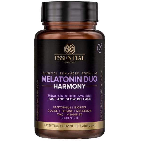 Imagem de Melatonin Duo Harmony Melatonina + Triptofano (120 caps) - Essential Nutrition