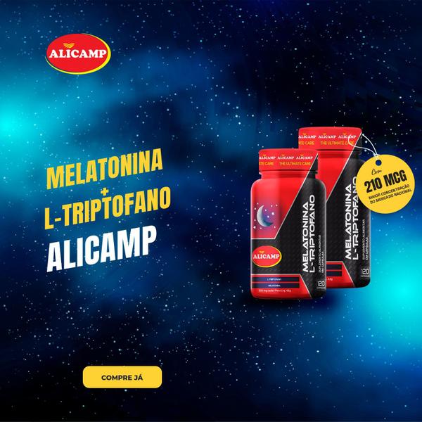 Imagem de MELATONINA + L-TRIPTOFANO ALICAMP 120 caps