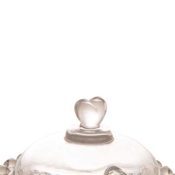 Imagem de Meleira Cristal de Chumbo Coração com Pegador Plástico 9,5x12cm Lyor