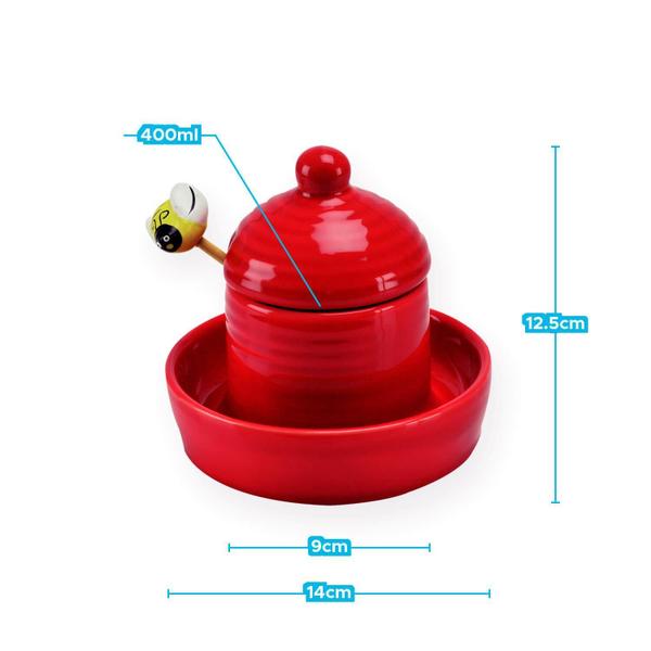 Imagem de Meleira De Cerâmica Com Pegador Abelha 300Ml