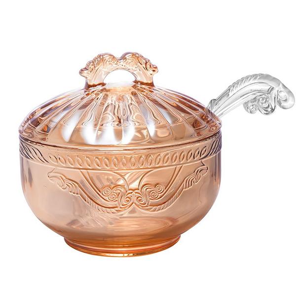Meleira de Cristal Ecológico com Pegador Imperial Âmbar 12,5x11,5cm 4975 - Lyor - LYOR, WOLFF, ROJEMAC Imagem de Meleira de Cristal Ecológico com Pegador Imperial Âmbar 12,5x11,5cm 4975 - Lyor