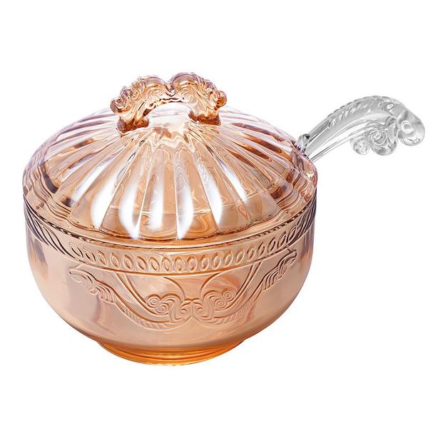 Meleira de Cristal Ecológico com Pegador Imperial Âmbar 12,5x11,5cm 4975 - Lyor - LYOR, WOLFF, ROJEMAC Imagem de Meleira de Cristal Ecológico com Pegador Imperial Âmbar 12,5x11,5cm 4975 - Lyor