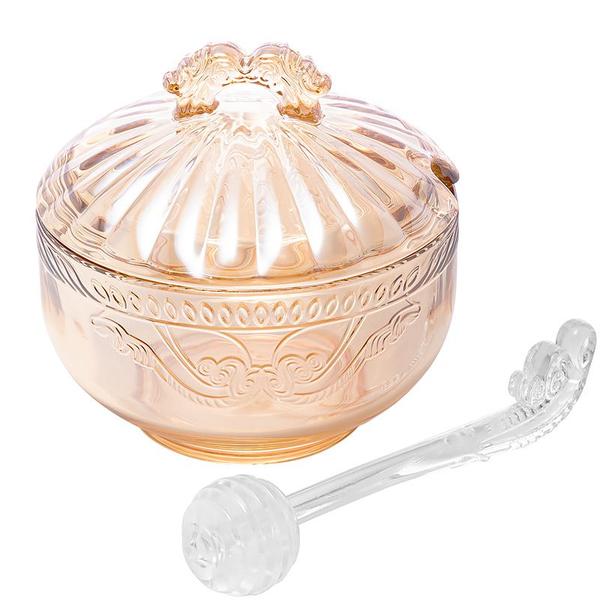 Meleira de Cristal Ecológico com Pegador Imperial Âmbar 12,5x11,5cm 4975 - Lyor - LYOR, WOLFF, ROJEMAC Imagem de Meleira de Cristal Ecológico com Pegador Imperial Âmbar 12,5x11,5cm 4975 - Lyor