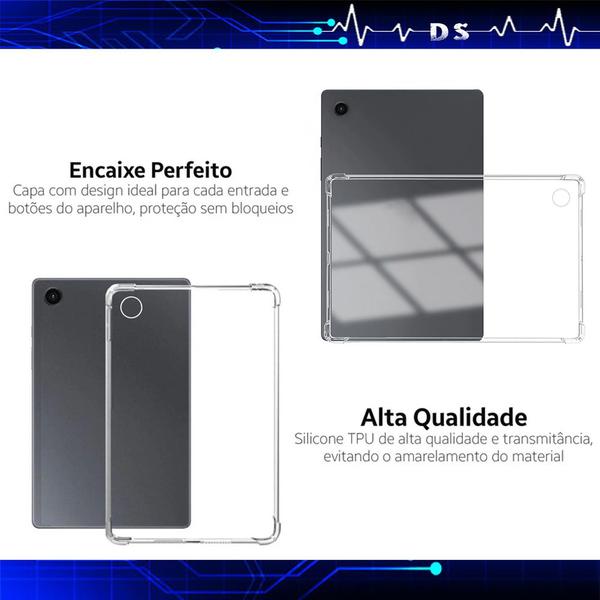 Imagem de Melhor Capa Silicone Para Tablet A8 X205 + Película +caneta