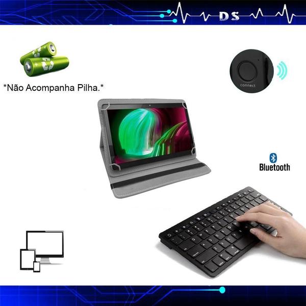 Imagem de Melhor Capa Teclado E Mouse Para Tablet Samsung T595+ Caneta