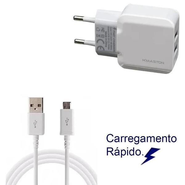 Imagem de Melhor Carregador Micro V8 Rapido Duplo 5.1 Com Cabo Usb Bra