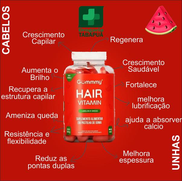 Imagem de Melhor Gummy Hair para prevenir queda dos cabelos 60gms Gummy Hair Original