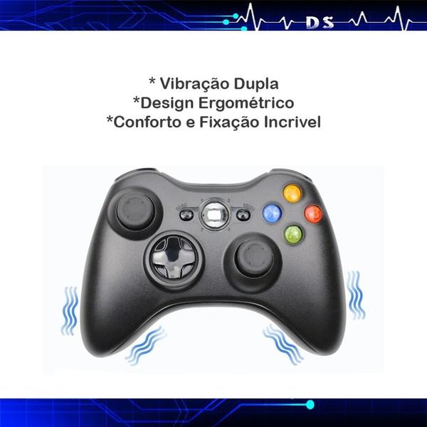 Imagem de Melhor Kit 2 Controles Para X360 Joystick Sem Fio