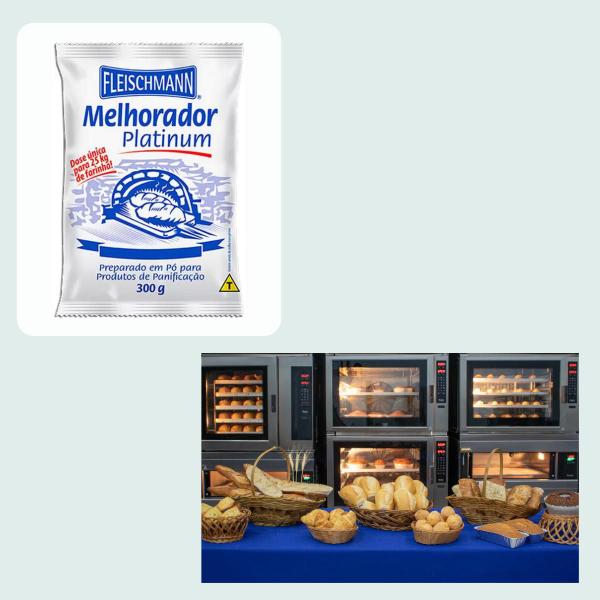 Melhorador 300g Platinum Fleischmann Panificacao Profissiona Imagem de Melhorador 300g Platinum Fleischmann Panificacao Profissiona