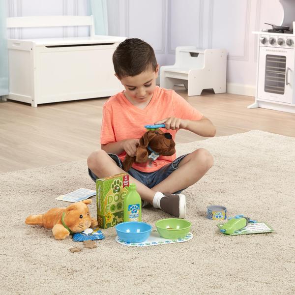 Imagem de Melissa &amp Doug Alimentando e preparando pet care play set