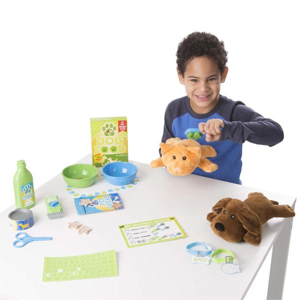 Melissa & Doug Alimentando e preparando pet care play set - Melissa & Doug Imagem de Melissa & Doug Alimentando e preparando pet care play set