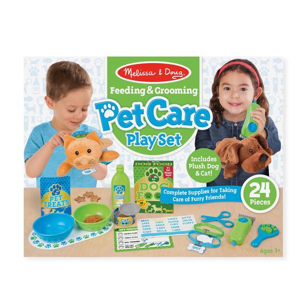 Melissa & Doug Alimentando e preparando pet care play set - Melissa & Doug Imagem de Melissa & Doug Alimentando e preparando pet care play set