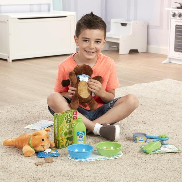 Melissa & Doug Alimentando e preparando pet care play set - Melissa & Doug Imagem de Melissa & Doug Alimentando e preparando pet care play set