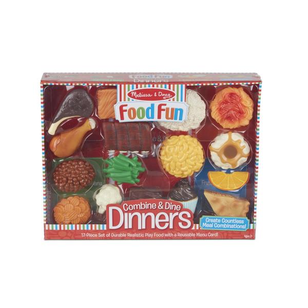 Imagem de Melissa &amp Doug Food Fun Combine &amp Dine Dinners - Vermelho