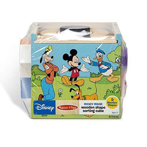 Imagem de Melissa &amp Doug Mickey Mouse e Amigos Cubo de Classificação de Forma de Madeira