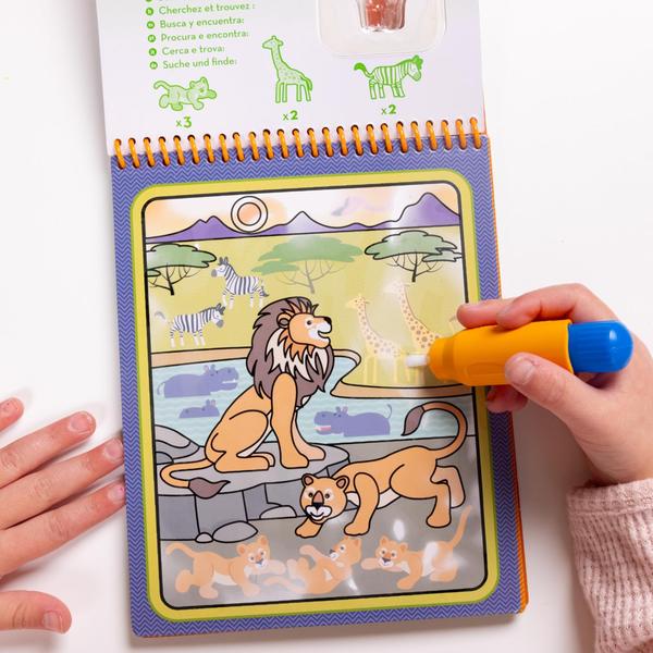 Imagem de Melissa &amp Doug On the Go Water Wow! Plataforma de atividade reutilizável de revelação de água - Safari