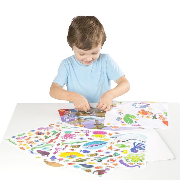 Imagem de Melissa &amp Doug Reusable Sticker Pad Bundle - Selva, Fazenda &amp Sob o Mar