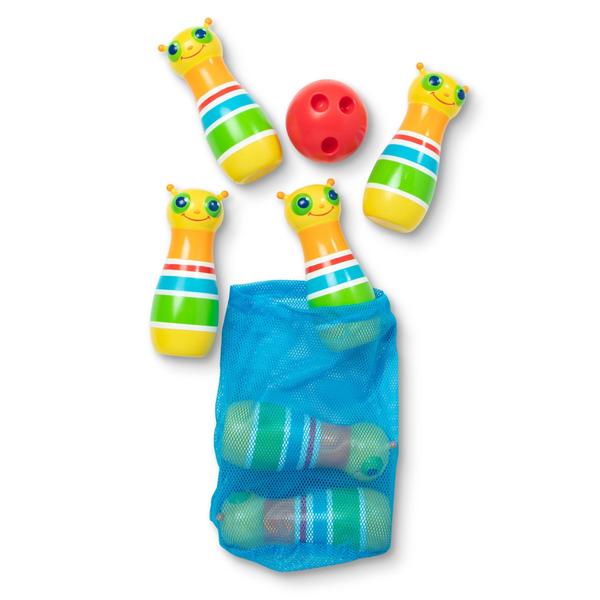 Imagem de Melissa &amp Doug Sunny Patch Giddy Buggy Bowling Action Game - 6 Pinos de Inseto, 1 Bola de Plástico