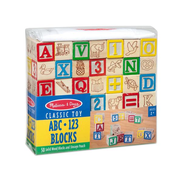 Imagem de Melissa & Doug Blocos Madeira ABC/123, 50 pcs