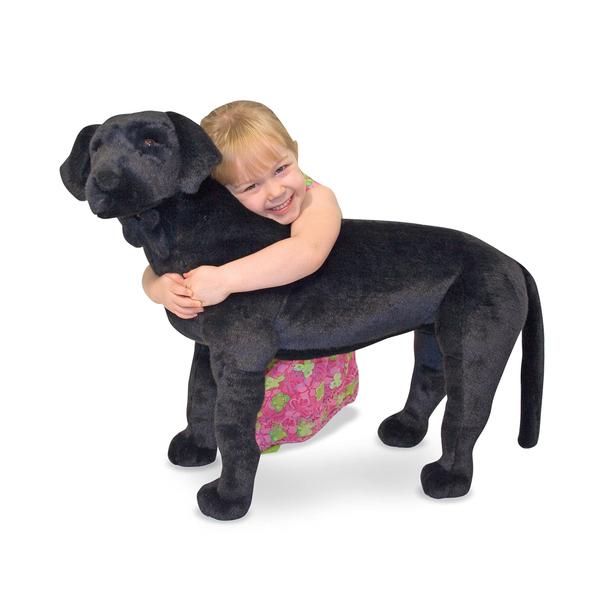 Imagem de Melissa & Doug Cão Preto Gigante - Pelúcia Realista (mais de 2 pés de altura)