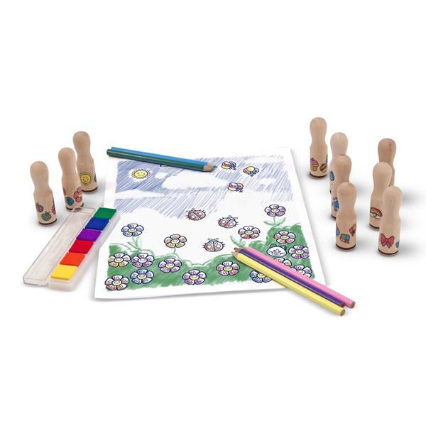 Imagem de Melissa & Doug Conjunto de Carimbos Deluxe com 10 Selos