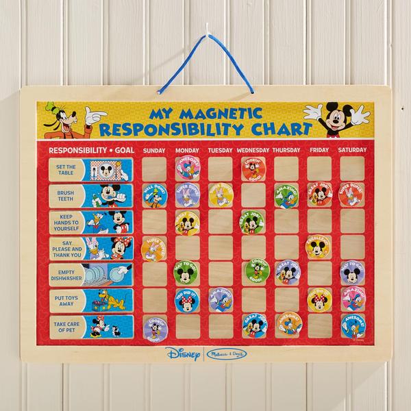 Imagem de Melissa & Doug Disney Mickey Mouse Clubhouse Meu Gráfico de Responsabilidade Magnética